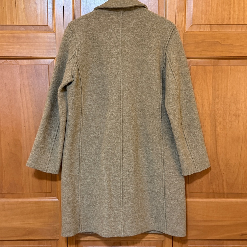 J. Crew Daphne Camel Double-Breasted Boiled Wool Top Coat - Picture 5 of 12